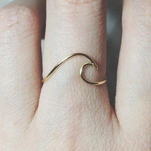 Sterling Silver Wave Ring